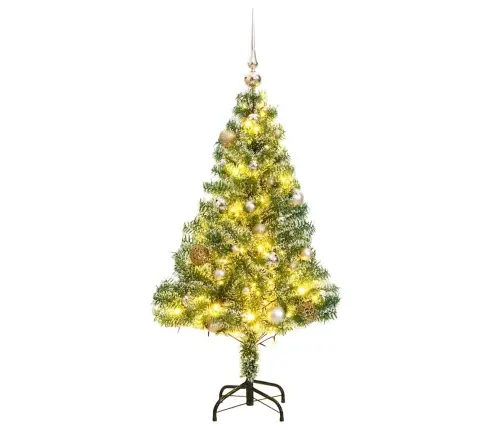 Mākslīgā Ziemassvētku Egle Ar Sniegu Un 150 Led, 150 Cm Vidaxl