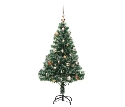 Mākslīgā Ziemassvētku Egle Ar Sniegu Un 150 Led, 150 Cm Vidaxl