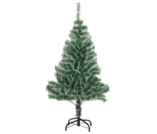 Mākslīgā Ziemassvētku Egle Ar Sniegu Un 150 Led, 150 Cm Vidaxl