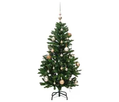 Mākslīgā Ziemassvētku Egle, Bumbiņu Komplekts, 150 Cm, 150 Led Vidaxl