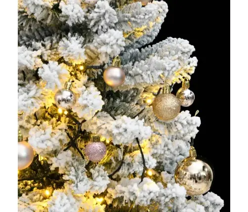 Mākslīgā Ziemassvētku Egle, Bumbiņu Komplekts, 120 Cm, 150 Led Vidaxl