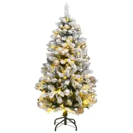 Kalėdų Eglutė Su Šarnyrinėmis Šakomis/Led/Žaisliukais, 150Cm Kalėdų Eglutė Su Šarnyrinėmis Šakomis/Led/Žaisliukais, 150Cm