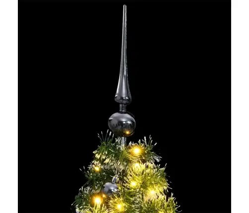 Dirbtinė Kalėdų Eglutė Su 150 Led, Žaisliukais Ir Sniegu, 120Cm