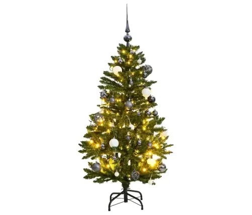 Mākslīgā Ziemassvētku Egle, Bumbiņu Komplekts, 120 Cm, 150 Led Vidaxl