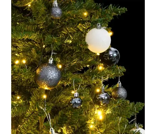 Mākslīgā Ziemassvētku Egle, Bumbiņu Komplekts, 120 Cm, 150 Led Vidaxl