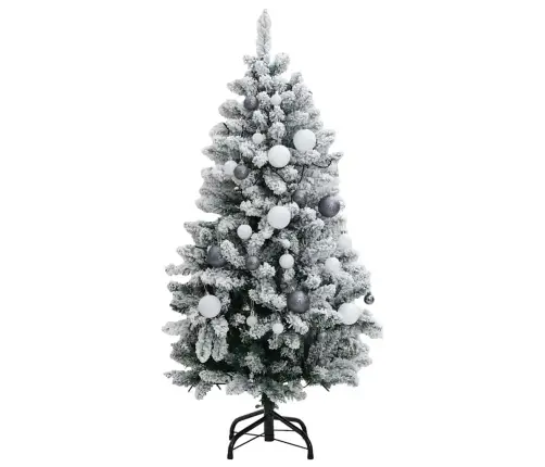Mākslīgā Ziemassvētku Egle, Bumbiņu Komplekts, 120 Cm, 150 Led Vidaxl