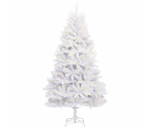 Tehisjõulupuu Koos 300 Led-Iga Valge 270 Cm Pvc Ja Metall