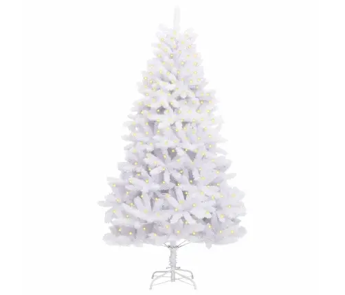 Mākslīgā Ziemassvētku Eglīte Balts 300 Cm Pvc Un Metāls Vidaxl