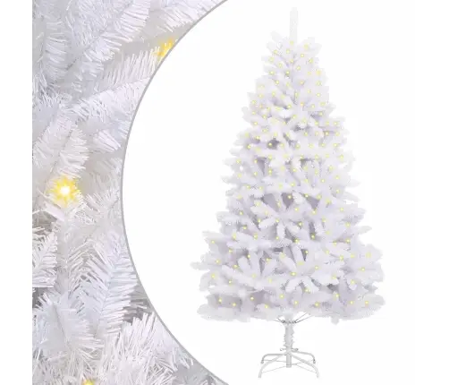 Mākslīgā Ziemassvētku Eglīte Balts 300 Cm Pvc Un Metāls Vidaxl