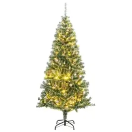 Dirbtinė Kalėdų Eglutė Su 300 Led/Žaisliukais Ir Sniegu, 210Cm Dirbtinė Kalėdų Eglutė Su 300 Led/Žaisliukais Ir Sniegu, 210Cm