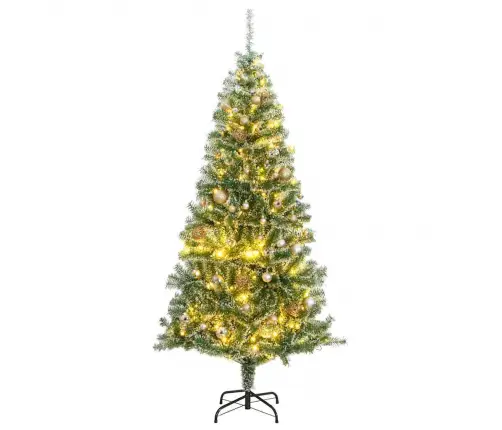 Dirbtinė Kalėdų Eglutė Su 300 Led/Žaisliukais Ir Sniegu, 210Cm Dirbtinė Kalėdų Eglutė Su 300 Led/Žaisliukais Ir Sniegu, 210Cm