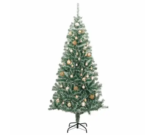Dirbtinė Kalėdų Eglutė Su 300 Led/Žaisliukais Ir Sniegu, 210Cm Dirbtinė Kalėdų Eglutė Su 300 Led/Žaisliukais Ir Sniegu, 210Cm