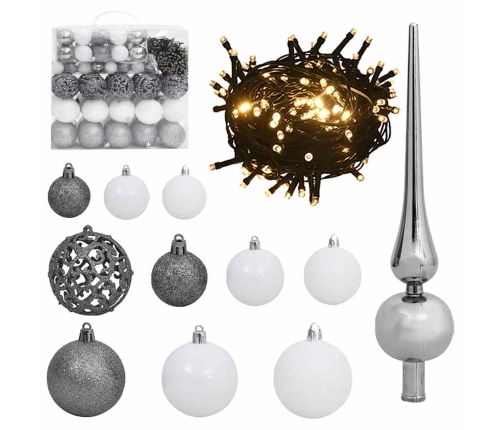 Mākslīgā Ziemassvētku Egle Ar Sniegu Un 300 Led, 180 Cm Vidaxl