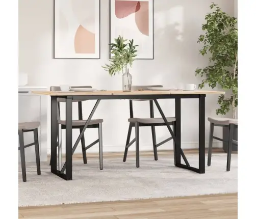 Galda Kājas, 140X60X73 Cm, O-Formas Rāmis, Tērauds Vidaxl