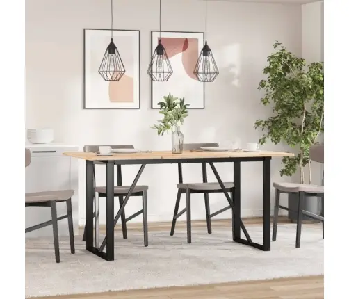 Galda Kājas, 140X60X73 Cm, O-Formas Rāmis, Tērauds Vidaxl