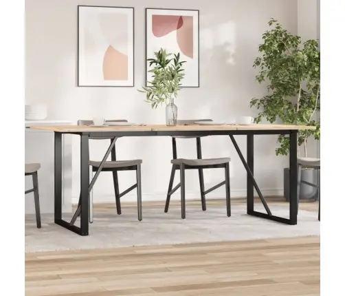 Galda Kājas, 160X80X73 Cm, O-Formas Rāmis, Tērauds Vidaxl