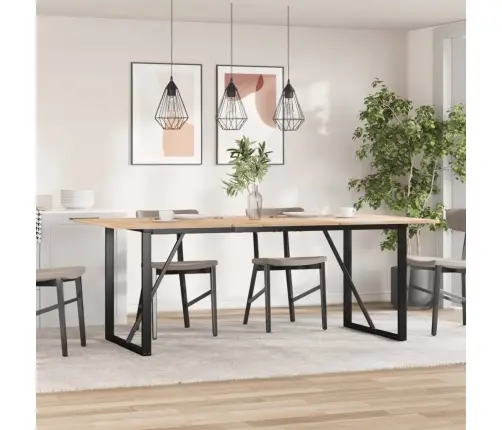 Galda Kājas, 160X80X73 Cm, O-Formas Rāmis, Tērauds Vidaxl