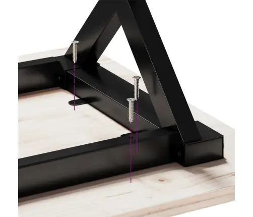 Kavos Staliuko Kojos, 140X30X43cm Plieninis, X Formos Rėmas