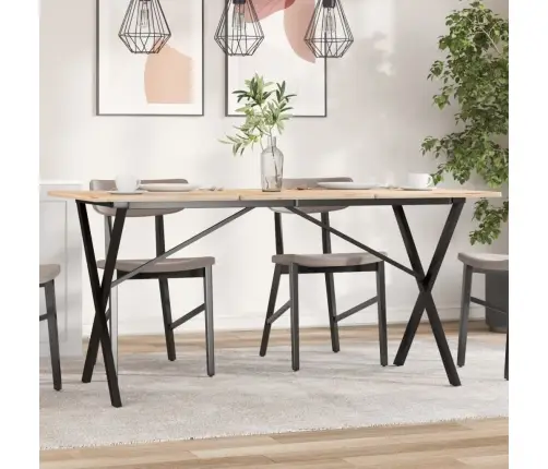 Virtuves Galda Kājas, X-Forma, 120X60X73 Cm, Tērauds Vidaxl