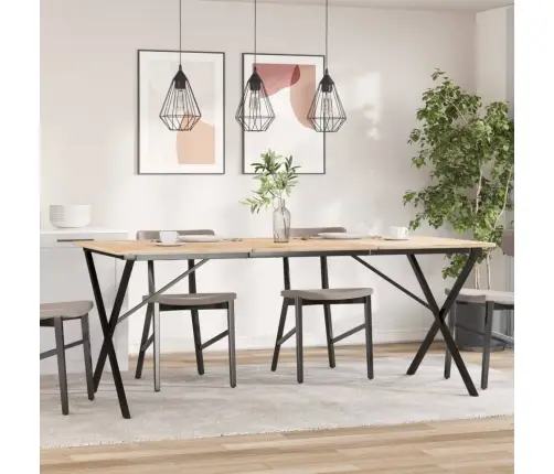 Virtuves Galda Kājas, X-Forma, 160X80X73 Cm, Tērauds Vidaxl