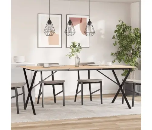 Valgomojo Stalo Kojos, 180X80X73cm Plieninis, X Formos Rėmas