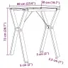 Söögilaua Jalad, Y-Raam, 60 X 50 X 73 cm Teras