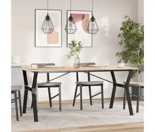 Virtuves Galda Kājas, Y-Forma, 160X80X73 Cm, Tērauds Vidaxl