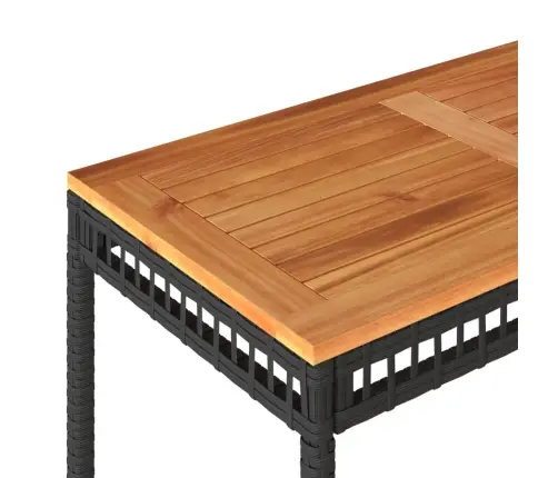 4-Daļīgs Dārza Mēbeļu Komplekts, Melna Pe Rotangpalma Vidaxl