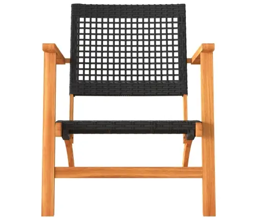 3-Osaline Bistrookomplekt, Must, Polürotang Ja Akaatsiapuit