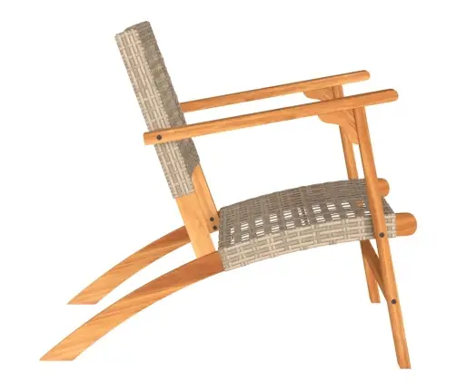 Dārza Krēsli, 2 Gab., Bēša Pe Rotangpalma, Akācijas Koks Vidaxl