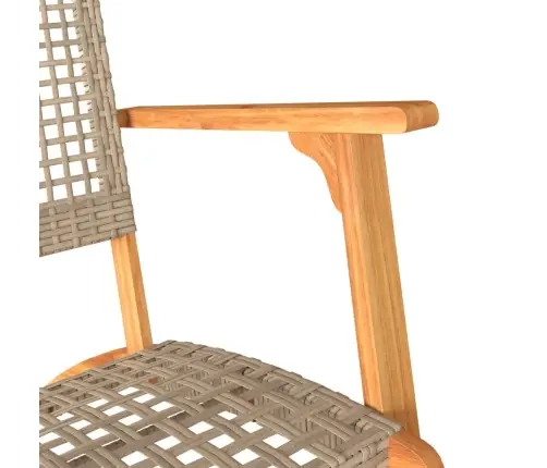 Dārza Krēsli, 2 Gab., Bēša Pe Rotangpalma, Akācijas Koks Vidaxl