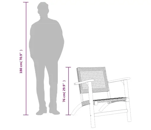 Dārza Krēsli, 2 Gab., Bēša Pe Rotangpalma, Akācijas Koks Vidaxl