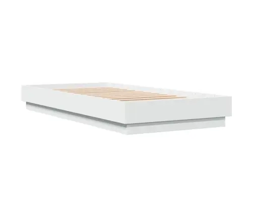 Gultas Rāmis Ar Led, Balts, 100X200 Cm Vidaxl