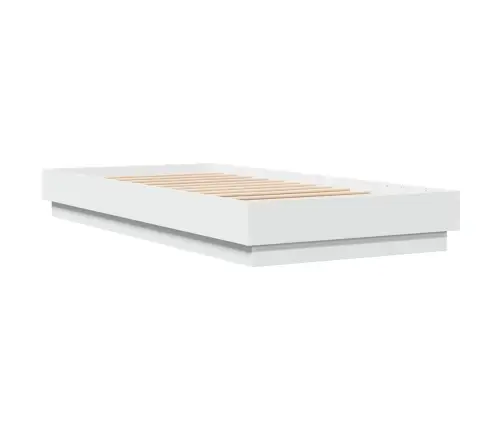 Gultas Rāmis Ar Led, Balts, 100X200 Cm Vidaxl