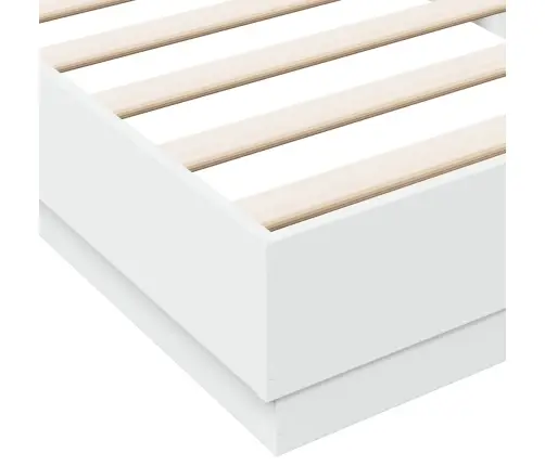 Gultas Rāmis Ar Led, Balts, 100X200 Cm Vidaxl