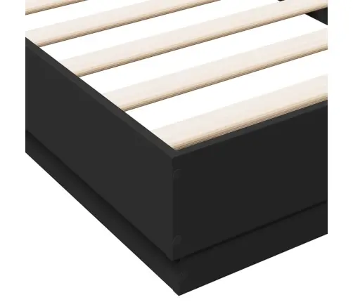 Lovos Rėmas, Juodos Spalvos, 100X200cm Apdirbta Mediena