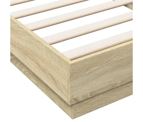 Gulta Bez Matrača, Ozolkoka, 100X200 Cm, Inženierijas Koks Vidaxl