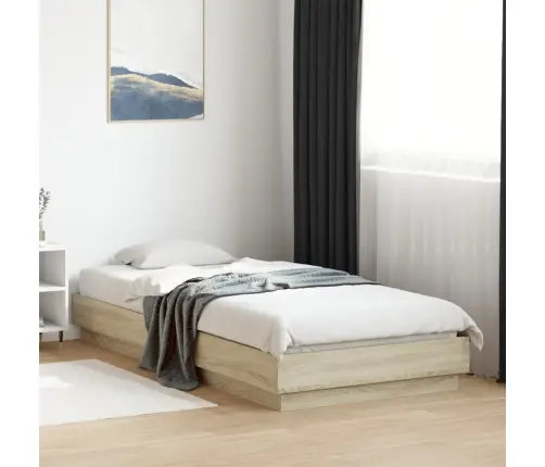 Gulta Bez Matrača, Ozolkoka, 100X200 Cm, Inženierijas Koks Vidaxl