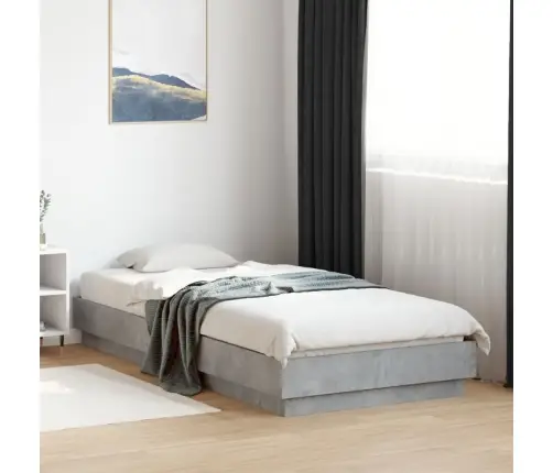 Voodiraam, Betoonhall, 100 X 200 cm Tehispuit