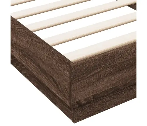 Peatsiga Voodiraam, Ilma Madratsita, Sonoma Tamm 90X200 Cm