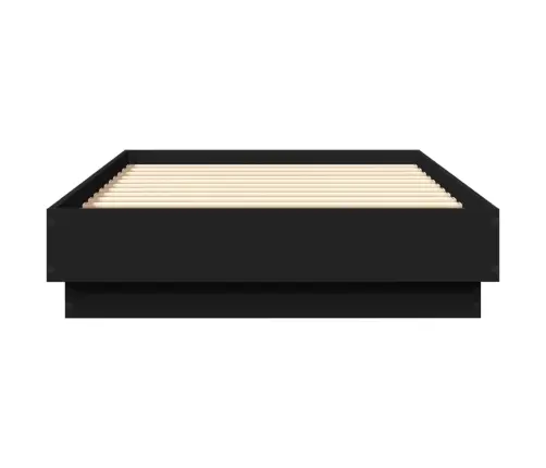 Gultas Rāmis, Melns, 75X190 Cm, Inženierijas Koks Vidaxl