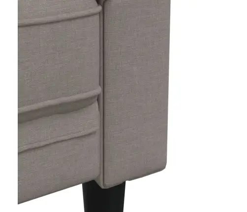 Trīsdaļīgs Dīvānu Komplekts, Pelēkbrūns Audums Vidaxl