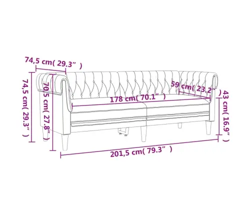 Divdaļīgs Dīvānu Komplekts, Tumši Pelēks Audums Vidaxl