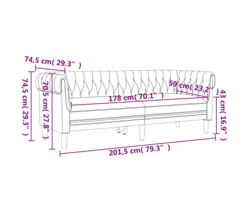Divdaļīgs Dīvānu Komplekts, Brūns Audums Vidaxl