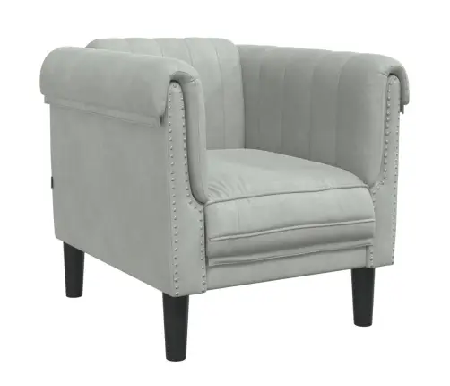 Trīsdaļīgs Dīvānu Komplekts, Gaiši Pelēks Samts Vidaxl