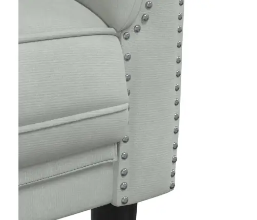 Trīsdaļīgs Dīvānu Komplekts, Gaiši Pelēks Samts Vidaxl