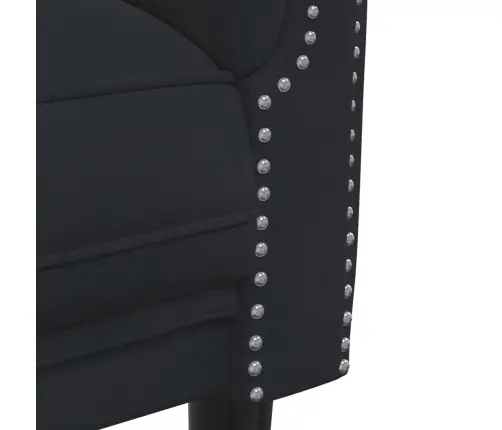 Trīsdaļīgs Dīvānu Komplekts, Melns Samts Vidaxl