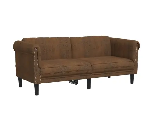 Divdaļīgs Dīvānu Komplekts, Brūns Samts Vidaxl