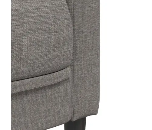 Trīsdaļīgs Dīvānu Komplekts, Pelēkbrūns Audums Vidaxl