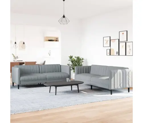 2-Osaline Diivanikomplekt, Helehall, Kangas